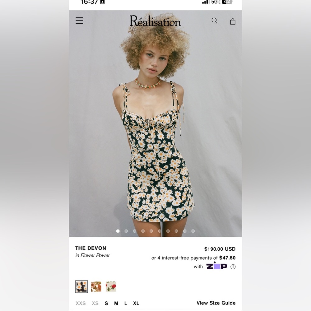 Realisation Par The Devon in Flower Power size XXS